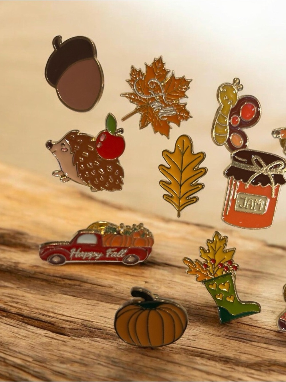 Autumn Enamel Pins - Fall Colors - Picture 2 of 3